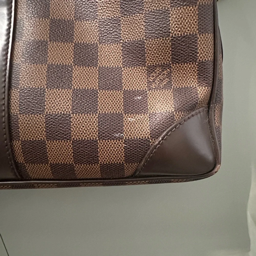 Louis Vuitton Porte- documents Voyage, Damier Brown Leather - Picture 6 of 8